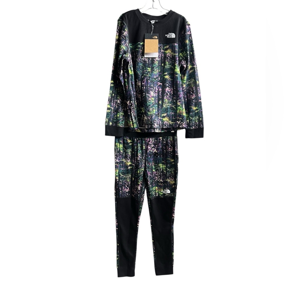 North Face Teen Waffle knit baselayer set